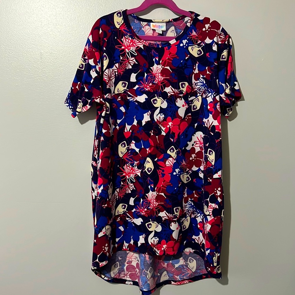 Disney Maleficent LulaRoe Gracie Tunic Top Size 14 (14-16) Kids